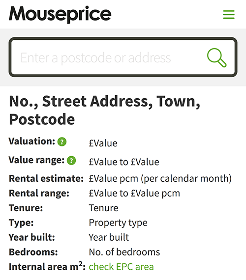 Mouseprice House Valuation Mouseprice House Valuation