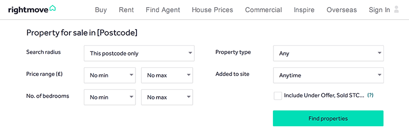 Rightmove Property Search