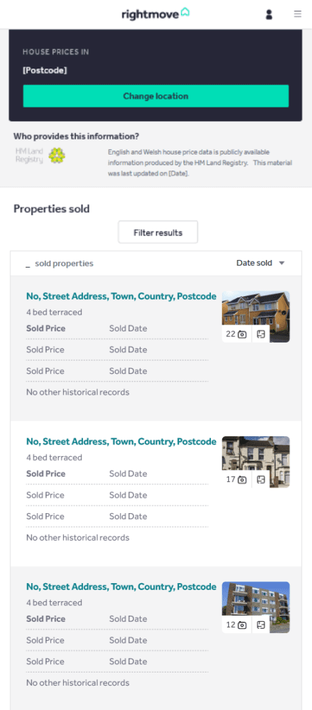 Rightmove House Valuation