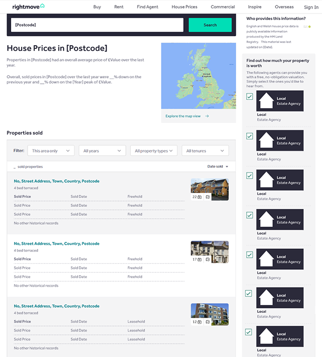 Rightmove House Valuation