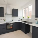 Wensley Avenue, Hull - Stylish Midnight Blue Kitchen